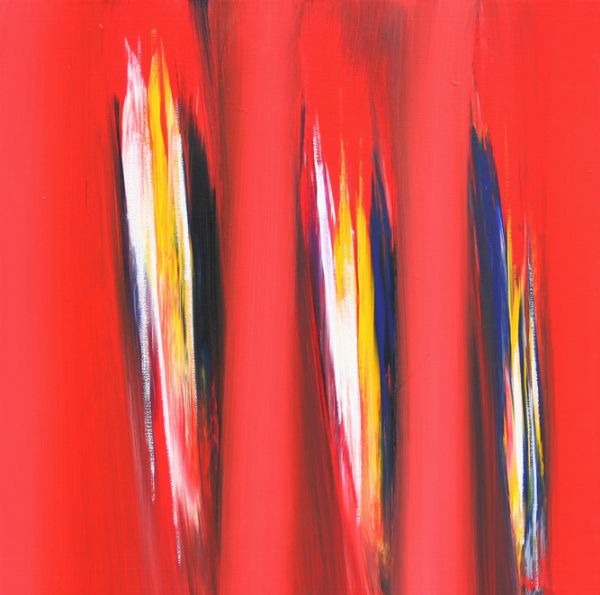 ENNIO FINZI : Il verso del colore in rosso 01  - Asta Asta arte moderna e contemporanea  - Associazione Nazionale - Case d'Asta italiane