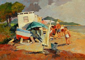 Carlo Domenici - La spiaggia