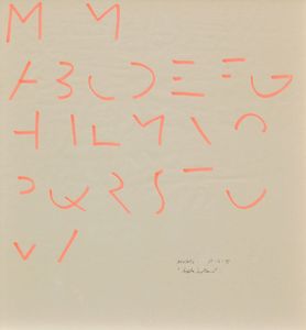 BRUNO MUNARI - Studio di alfabeto