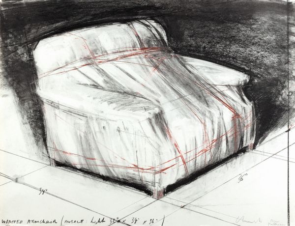 ,Christo : Wrapped armchair, project 1977  - Asta Grafica internazionale e Multipli d'Autore - Associazione Nazionale - Case d'Asta italiane