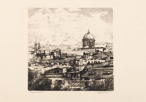 ,Renzo Vespignani - Paesaggio con cupole