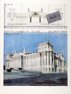 ,Christo - Wrapped Reichstag, project for Berlin