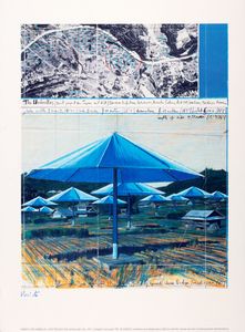 ,Christo - The umbrellas, joint project for Japan and Usa, 1991
