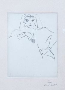 ,Henri Matisse - Jeune femme accoude