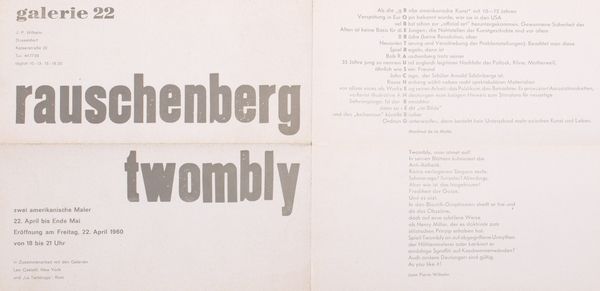 ,Cy Twombly : Rauschenberg e Twombly  - Asta Arte Moderna e Contemporanea - Parte I - Associazione Nazionale - Case d'Asta italiane