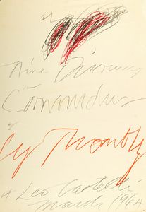 ,Cy Twombly - Nine discourses on Commodus by Cy Twombly at Leo Castelli