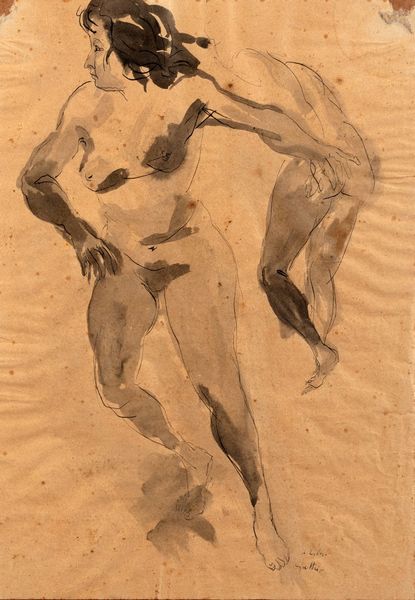 ,RENATO GUTTUSO : Studio di nudo femminile  - Asta Arte Moderna e Contemporanea - Parte II - Associazione Nazionale - Case d'Asta italiane