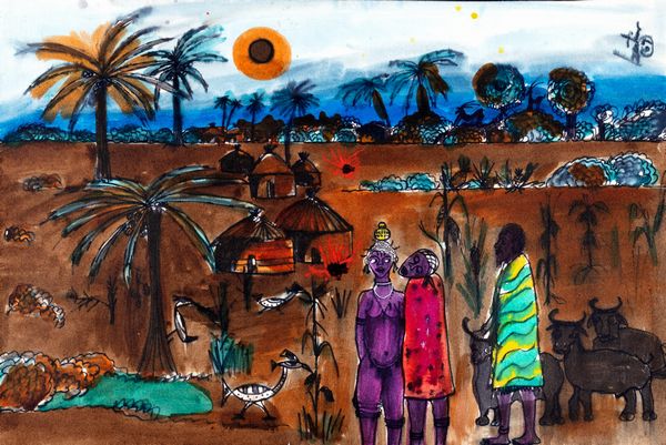 ,Bertina Lopes : Paesaggio del Mozambico  - Asta Arte Moderna e Contemporanea - Parte II - Associazione Nazionale - Case d'Asta italiane