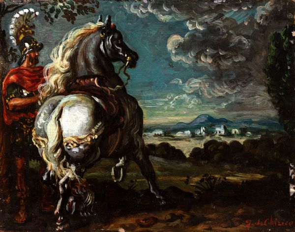 ,GIORGIO DE CHIRICO : Cavallo e cavaliere nel paesaggio  - Asta Arte Moderna e Contemporanea - Parte II - Associazione Nazionale - Case d'Asta italiane