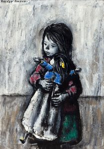 ,Xavier Bueno - Bambina con bambola