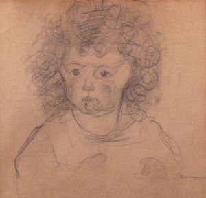 ,Umberto Boccioni - Fanciulla con i capelli ricci, (ritratto di Fiammetta Sarfatti)