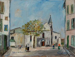 ,Maurice Utrillo - Eglise de Neuilly sur Marne