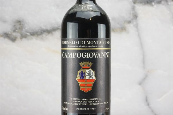 Brunello di Montalcino Campogiovanni San Felice 1982  - Asta Smart Wine 2.0 | Asta Online - Associazione Nazionale - Case d'Asta italiane