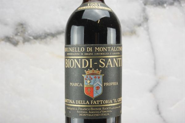 Brunello di Montalcino Biondi Santi 1981  - Asta Smart Wine 2.0 | Asta Online - Associazione Nazionale - Case d'Asta italiane