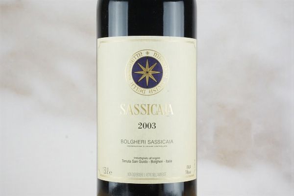 Sassicaia Tenuta San Guido 2003  - Asta Smart Wine 2.0 | Asta Online - Associazione Nazionale - Case d'Asta italiane