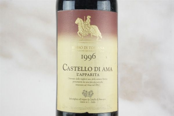 L’Apparita Castello di Ama 1996  - Asta Smart Wine 2.0 | Asta Online - Associazione Nazionale - Case d'Asta italiane