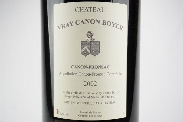Chteau Vray Canon Boyer 2002  - Asta Smart Wine 2.0 | Asta Online - Associazione Nazionale - Case d'Asta italiane