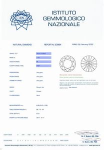 DIAMANTE TAGLIO BRILLANTE  - Asta Gioielli - Associazione Nazionale - Case d'Asta italiane