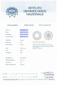 DIAMANTE TAGLIO BRILLANTE  - Asta Gioielli - Associazione Nazionale - Case d'Asta italiane