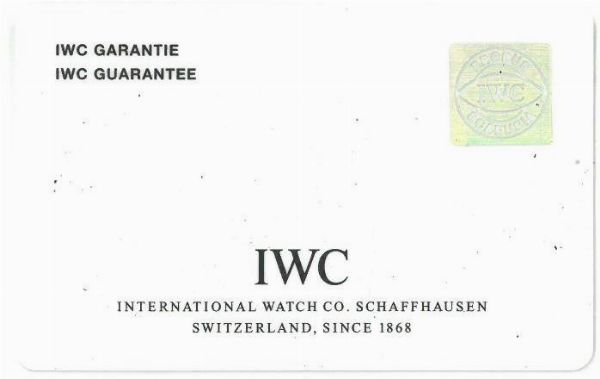 IWC MARK XV "DIE FLIEGERUHR" REF. 3253 N. 30727XX ANNO 2007  - Asta Orologi  - Associazione Nazionale - Case d'Asta italiane