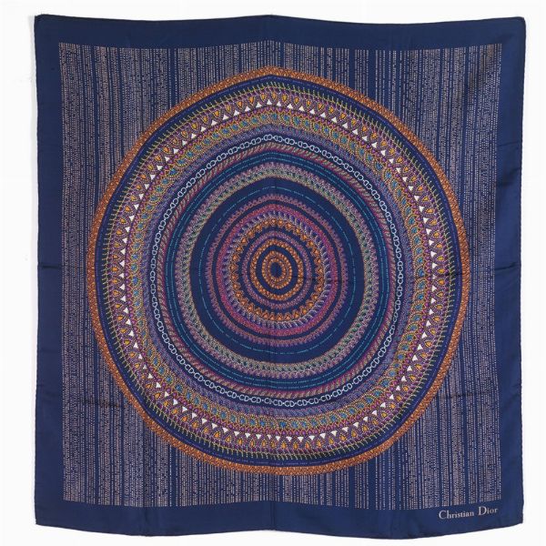 CHRISTIAN DIOR FOULARD  - Asta Vintage: borse e accessori di Hermes, Louis Vuitton e altre grandi maison  - Associazione Nazionale - Case d'Asta italiane