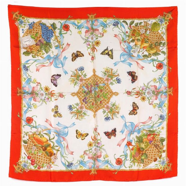GUCCI FOULARD VINTAGE  - Asta Vintage: borse e accessori di Hermes, Louis Vuitton e altre grandi maison  - Associazione Nazionale - Case d'Asta italiane