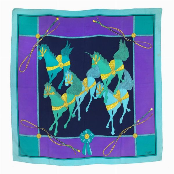 CELINE FOULARD  - Asta Vintage: borse e accessori di Hermes, Louis Vuitton e altre grandi maison  - Associazione Nazionale - Case d'Asta italiane