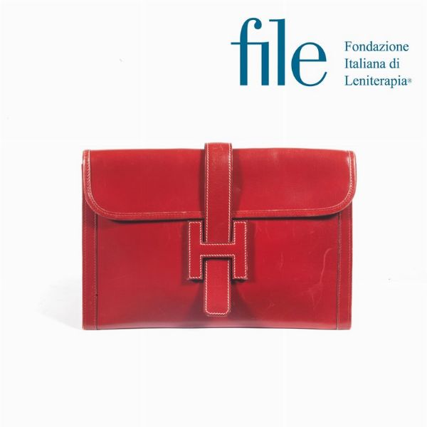 HERMES BORSA JIGE  - Asta Vintage: borse e accessori di Hermes, Louis Vuitton e altre grandi maison  - Associazione Nazionale - Case d'Asta italiane