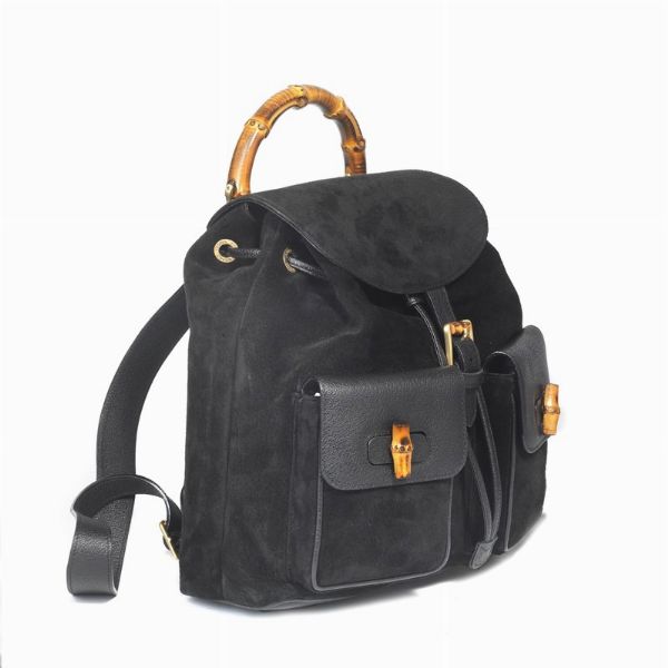 GUCCI ZAINO BAMBOO MEDIO  - Asta Vintage: borse e accessori di Hermes, Louis Vuitton e altre grandi maison  - Associazione Nazionale - Case d'Asta italiane