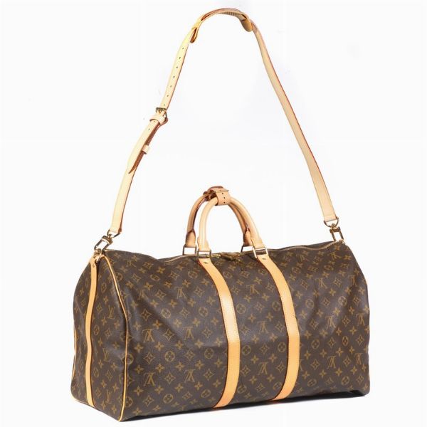 LOUIS VUITTON KEEPALL 55 BANDOULIERE  - Asta Vintage: borse e accessori di Hermes, Louis Vuitton e altre grandi maison  - Associazione Nazionale - Case d'Asta italiane