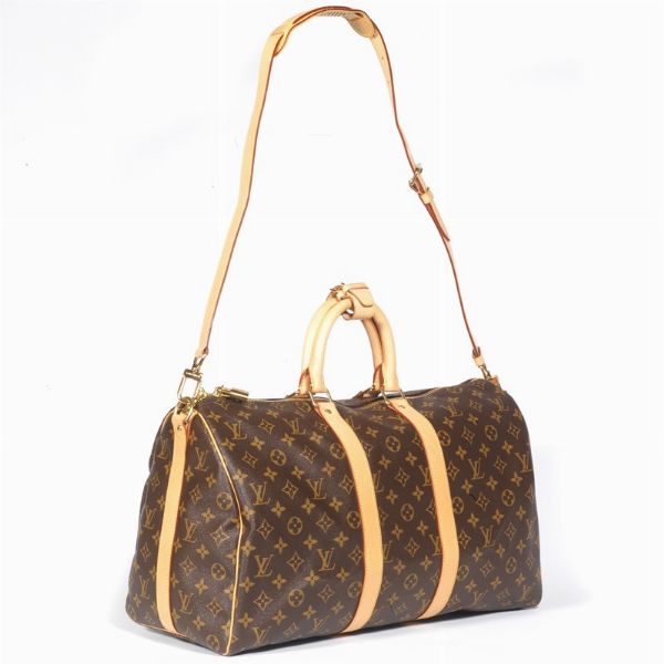 LOUIS VUITTON KEEPALL 45 BANDOULIERE  - Asta Vintage: borse e accessori di Hermes, Louis Vuitton e altre grandi maison  - Associazione Nazionale - Case d'Asta italiane