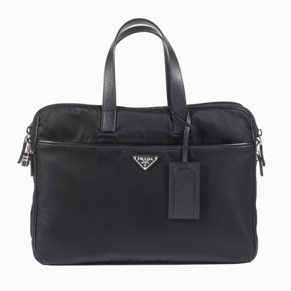 PRADA BORSA PORTACOMPUTER  - Asta Vintage: borse e accessori di Hermes, Louis Vuitton e altre grandi maison  - Associazione Nazionale - Case d'Asta italiane