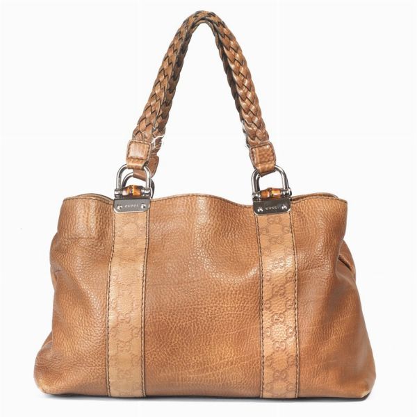 GUCCI BORSA SHOPPING BAMBOO BAR  - Asta Vintage: borse e accessori di Hermes, Louis Vuitton e altre grandi maison  - Associazione Nazionale - Case d'Asta italiane