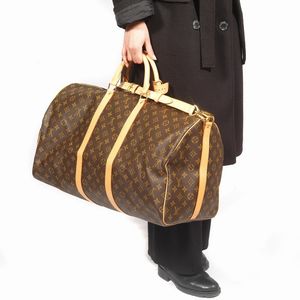 LOUIS VUITTON KEEPALL 55 BANDOULIERE  - Asta Vintage: borse e accessori di Hermes, Louis Vuitton e altre grandi maison  - Associazione Nazionale - Case d'Asta italiane