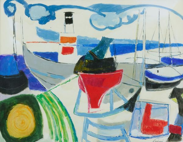 ,Enrico Paulucci : Barche e molo  - Asta Asta di Arte Moderna e Contemporanea - Associazione Nazionale - Case d'Asta italiane