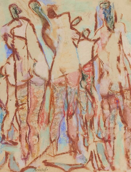 ,Fausto PIRANDELLO : Bagnanti  - Asta Asta di Arte Moderna e Contemporanea - Associazione Nazionale - Case d'Asta italiane