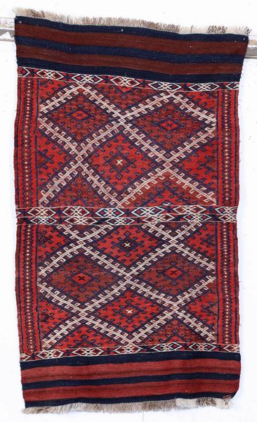 Sumak Yomut, est Turkestan inizio XX secolo  - Asta Tappeti - Associazione Nazionale - Case d'Asta italiane