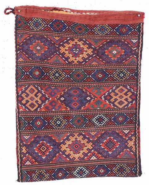 Sacca Shahsavan,nord ovest Persia fine XIX inizio XX secolo  - Asta Tappeti - Associazione Nazionale - Case d'Asta italiane