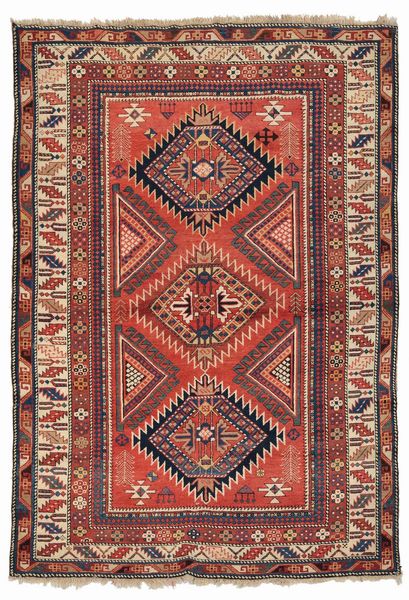 Tappeto caucasico Shirvan, inizio XX secolo  - Asta Tappeti - Associazione Nazionale - Case d'Asta italiane