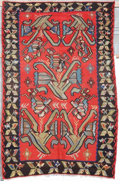 Kilim Bessarabia inizio XX secolo  - Asta Tappeti - Associazione Nazionale - Case d'Asta italiane