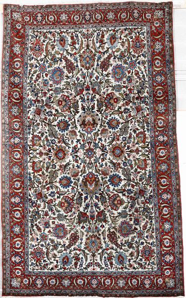 Tappeto Kum, Persia XX secolo  - Asta Tappeti - Associazione Nazionale - Case d'Asta italiane