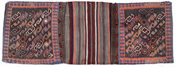 Sacca doppia, Caucaso fine XIX inizio XX secolo  - Asta Tappeti - Associazione Nazionale - Case d'Asta italiane