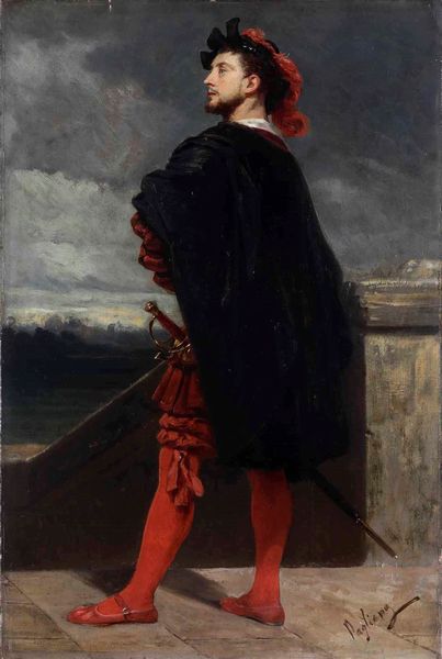 ,Eleuterio Pagliano : Ritratto di spadaccino  - Asta Dipinti del XIX e XX secolo | Cambi Time - Associazione Nazionale - Case d'Asta italiane