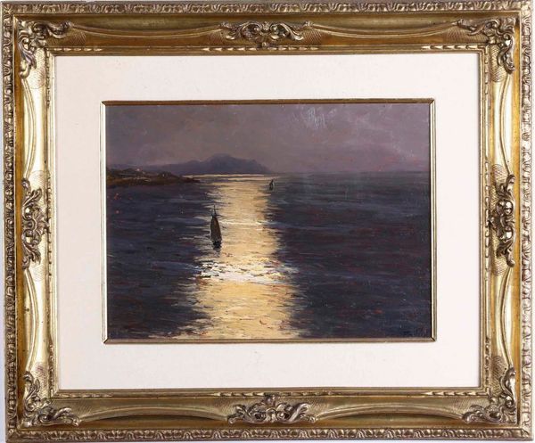 ,Giorgio Belloni : Tramonto su portofino  - Asta Dipinti del XIX e XX secolo | Cambi Time - Associazione Nazionale - Case d'Asta italiane