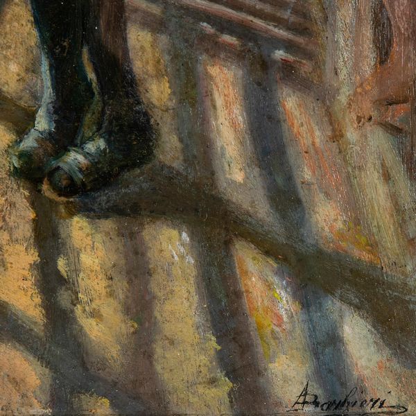 ,Alessandro Barbieri : Paesaggio con fanciullo  - Asta Dipinti del XIX e XX secolo | Cambi Time - Associazione Nazionale - Case d'Asta italiane