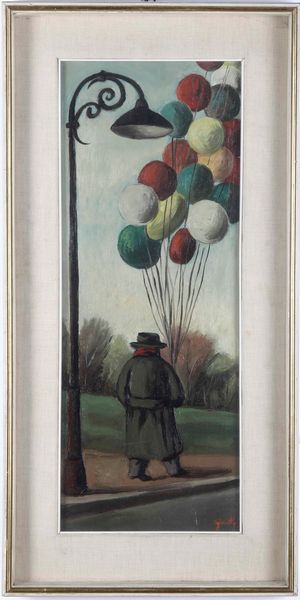 ,Fabio Failla : Uomo con i palloncini  - Asta Dipinti del XIX e XX secolo | Cambi Time - Associazione Nazionale - Case d'Asta italiane