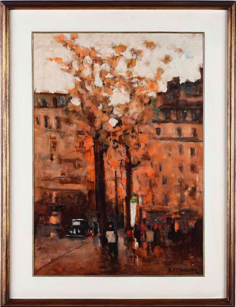 ,Dario Mecatti : Viale cittadino  - Asta Dipinti del XIX e XX secolo | Cambi Time - Associazione Nazionale - Case d'Asta italiane