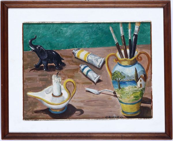 ,Augustin Carrera : Natura morta, 1952  - Asta Dipinti del XIX e XX secolo | Cambi Time - Associazione Nazionale - Case d'Asta italiane