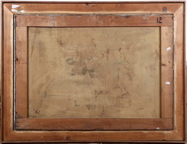 ,Renzo Grazzini : Albero spoglio e case  - Asta Dipinti del XIX e XX secolo | Cambi Time - Associazione Nazionale - Case d'Asta italiane