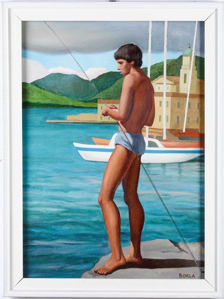 Borla Pescatore  - Asta Dipinti del XIX e XX secolo | Cambi Time - Associazione Nazionale - Case d'Asta italiane